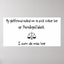 Pick Girlfriend or Paralegal Work Print