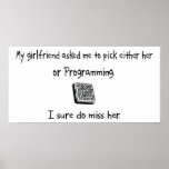 Pick Girlfriend or Programming Print