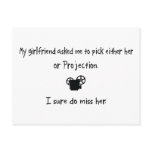 Pick Girlfriend or Projection postcards