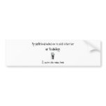 Pick Girlfriend or Radiology bumper stickers