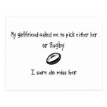 Pick Girlfriend or Rugby Post Cards