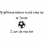 Pick Girlfriend or Soccer photo sculptures