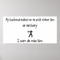Pick Husband or Archery Poster