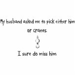 Pick Husband or Cranes photo sculptures