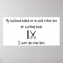 Pick Husband or Cutting Hair Poster