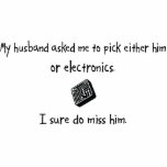 Pick Husband or Electronics Photo Sculptures