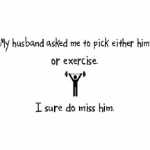 Pick Husband or Exercise Photo Cut Out