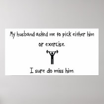 Pick Husband or Exercise Poster