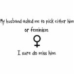 Pick Husband or Feminism Photo Cut Out