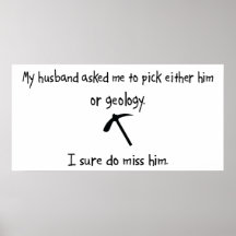 Pick Husband or Geology Print