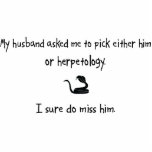 Pick Husband or Herpetology Photo Cut Outs