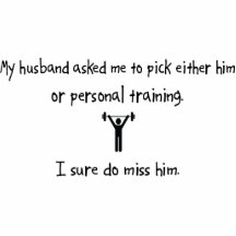 Pick Husband or Personal Training Cut Outs