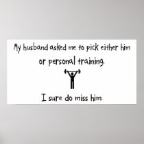 Pick Husband or Personal Training Print