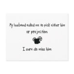 Pick Husband or Projection postcards
