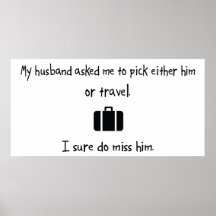 Pick Husband or Travel Print