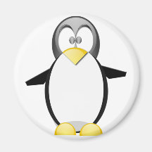 Pick Up A Penquin Refrigerator Magnet