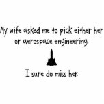 Pick Wife or Aerospace Engineering Photo Cut Outs