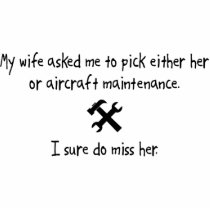 Pick Wife or Aircraft Maintenance Photo Sculptures