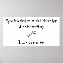 Pick Wife or Exterminating Print