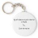 Pick Wife or Fossils keychains