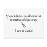 Pick Wife or Mechanical Engineering postcards