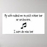 Pick Wife or Orchestra Print
