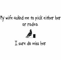 Pick Wife or Rodeo Photo Sculpture