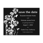 PICK-YOUR-COLOR Japanese Floral Save the Date postcards