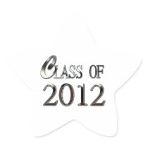 Pick Your Colour Class Of 2012 Graduation Stickers