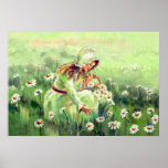 PICKING DAISIES by SHARON SHARPE Print