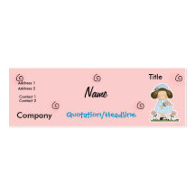 Picking Daisies Cute Flower Spring Girl Business Card Templates
