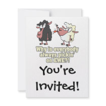 picking on EWE black sheep humour Custom Invites