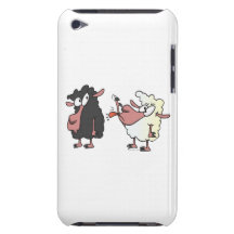 picking on the black sheep cartoon iPod touch Case-Mate case