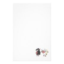 picking on the black sheep cartoon customized stationery
