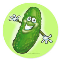 Pickle Round Stickers