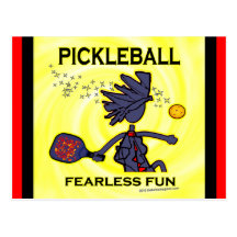 Pickleball Fearless Fun Postcard