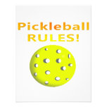 Pickleball Rules! With yellow ball yellow text Invite