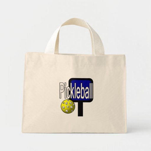 Pickleball, with ball and paddle design picture bag