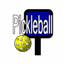 Pickleball, with ball and paddle design picture photo cut out