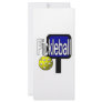 Pickleball, with ball and paddle design picture customized rack card