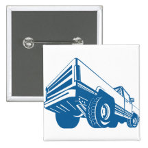 Pickup Truck Rear Retro Pin