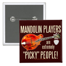 Picky Mandolinists Buttons