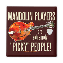 Picky Mandolinists Fridge Magnets