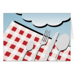 Picnic Background Greeting Cards