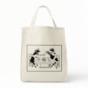 Picnic Cows Organic Tote Bag White