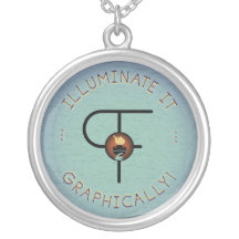 PictiFont Blue Pendant