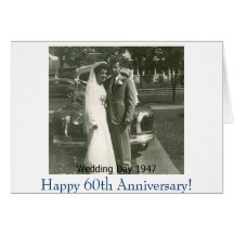 Picture1, Happy 60th Anniversary! Greeting Cards
