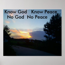 Picture 094, Know God   Know Peace, Print