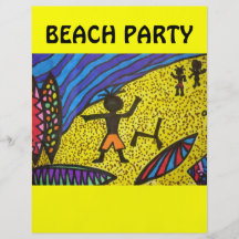 Picture 203, BEACH PARTY Personalised Flyer