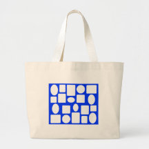 Picture Frame Landscape Blue The MUSEUM Zazzle Canvas Bag